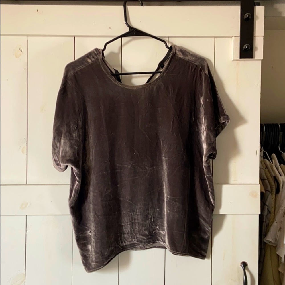 Madewell velvet shirt